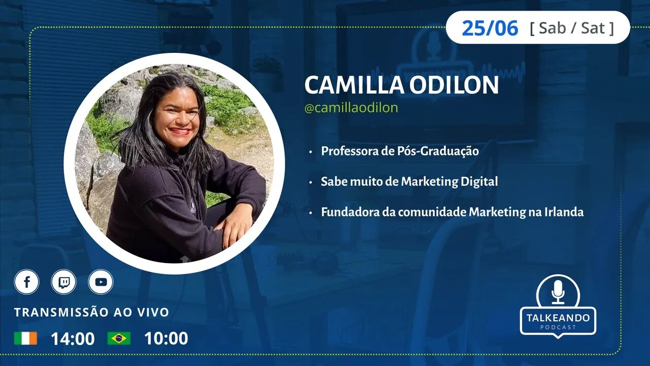 Camilla Odilon - Professora e estrategista de Marketing Digital | Talkeando Podcast #076