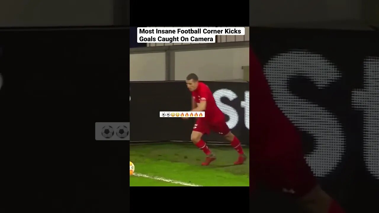 Most Insane Football Corner Kicks Goals Caught On Camera #shorts #football #cornerkick #goals