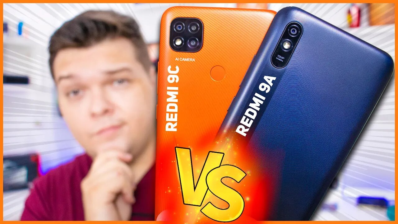 REDMI 9A vs REDMI 9C - Os 2 mais BARATOS da XIAOMI em 2020! Qual VOCÊ DEVE COMPRAR? #Comparativo