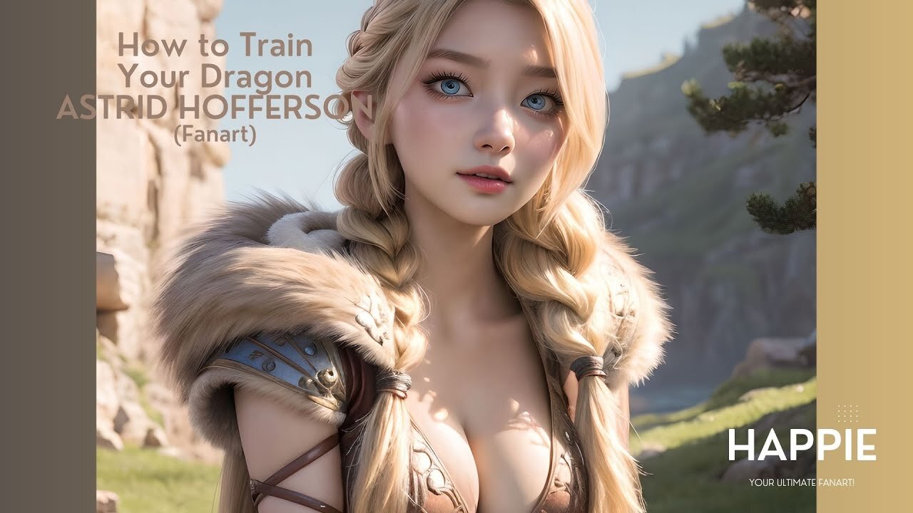 AI Cosplay Astrid Hofferson Fanart (How to Train Your Dragon) | AI ART LOOKBOOK | Fan Art