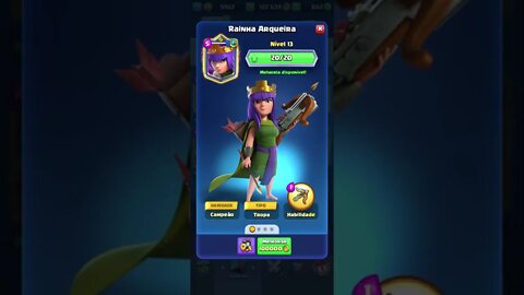 RAINHA ARQUEIRA NÍVEL MÁXIMO #shorts #clashroyale