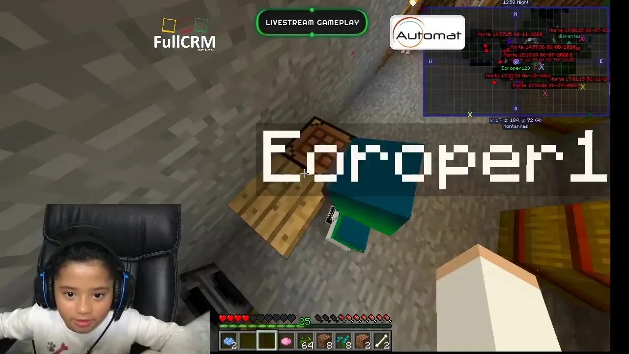 Live de Minecraft Malu Nunes #Pai_Eoroper #malunalive