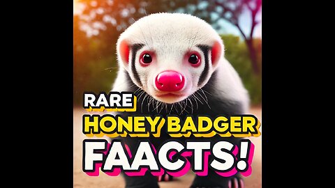 "5 Amazing Facts About the Rare Albino Honey Badger!"