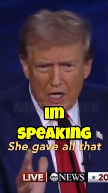 Trump to Kamala: 'I'm Speaking'