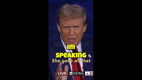 Trump to Kamala: 'I'm Speaking'