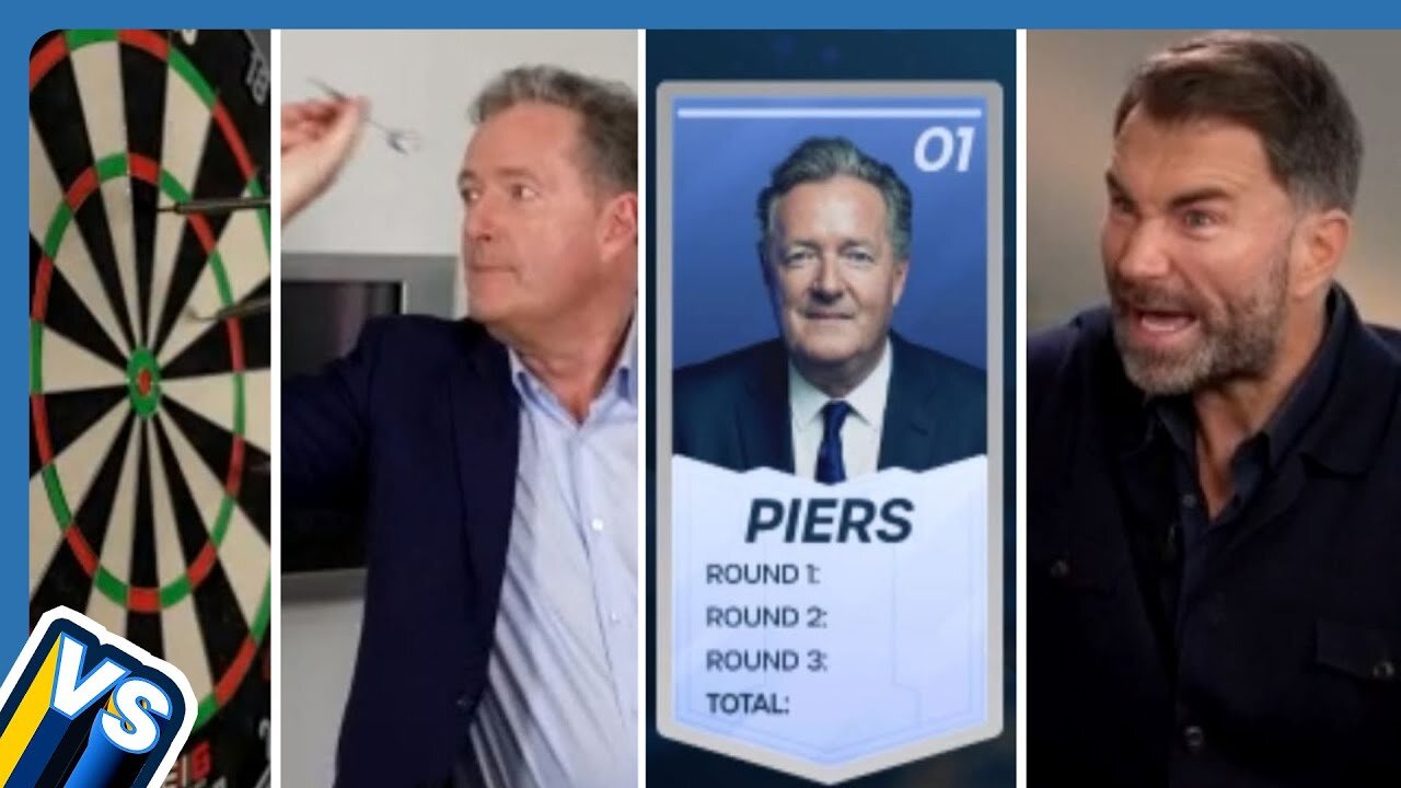 Piers Morgan vs Eddie Hearn vs Barry Hearn Darts Challenge And Quick-Fire Questions