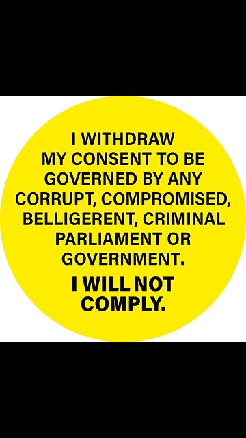 I Will NOT Comply (SHARE!)