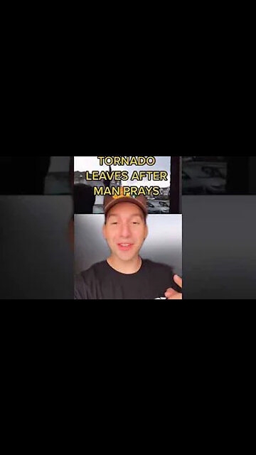 Man Stops A Tornado 🌪 With Prayer 🙏🏼 👀