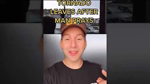 Man Stops A Tornado 🌪 With Prayer 🙏🏼 👀