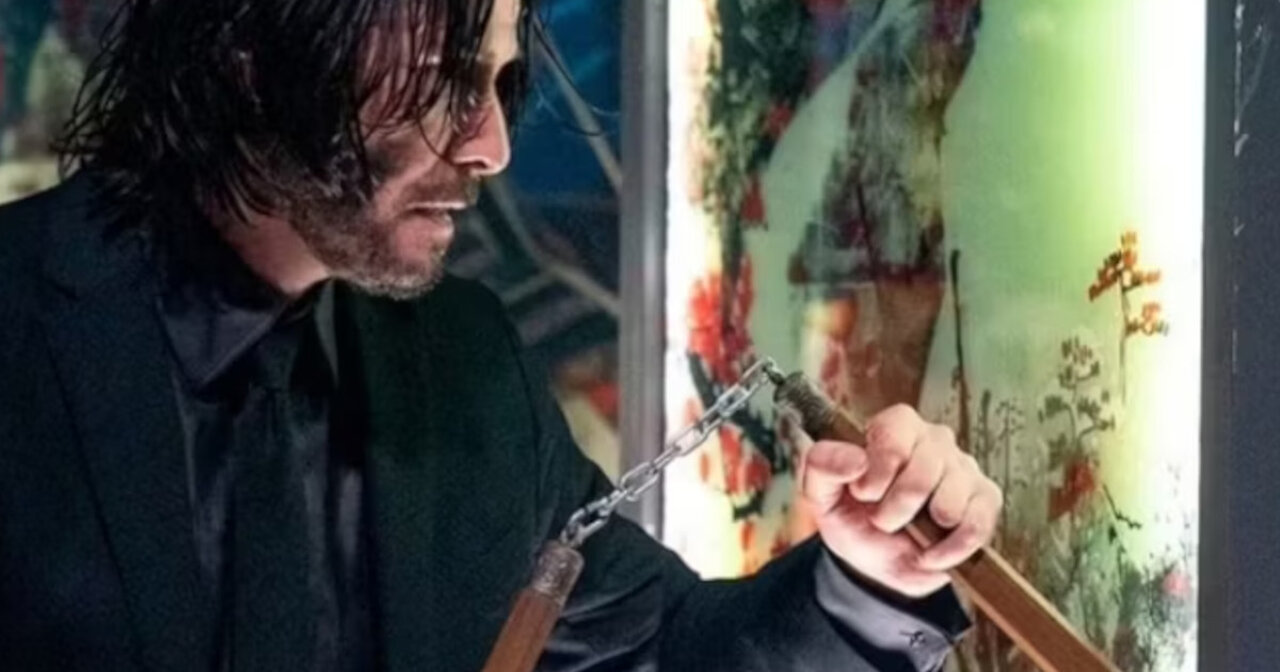 John Wick nunchuck edit with shots fired mash up