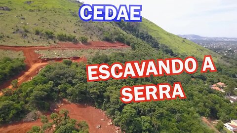 Visitei as obras da CEDAE na serra de Marapicu, altura de Jardim Paraíso, Nova Iguaçu-RJ