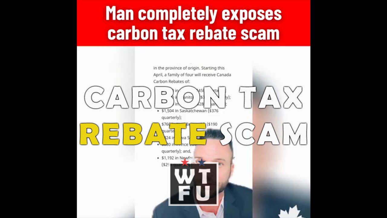 Man Destroys the Carbon Tax Rebate Scam