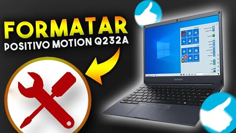 Como FORMATAR Notebook POSITIVO MOTION Q232A (COM PENDRIVE)