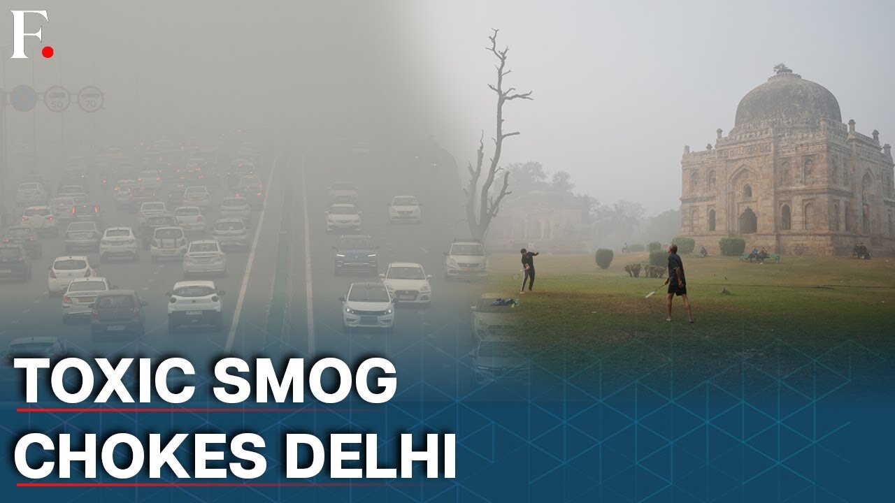 India: Delhi Engulfed in Toxic Smog, AQI Nears 1,000 Mark to reach "Severe Plus" Category