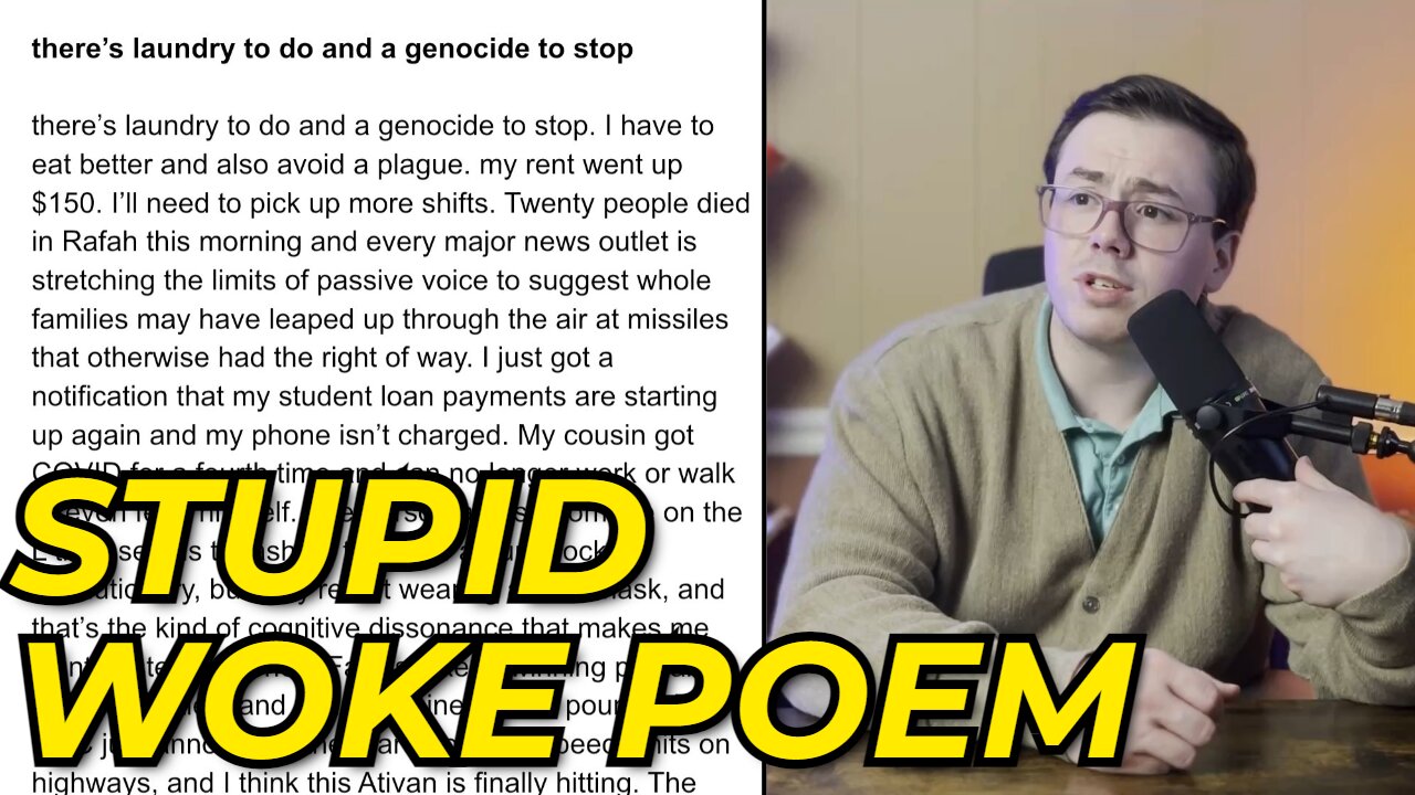 WOKE Leftist Writes Poem About Laundry and Genocide...