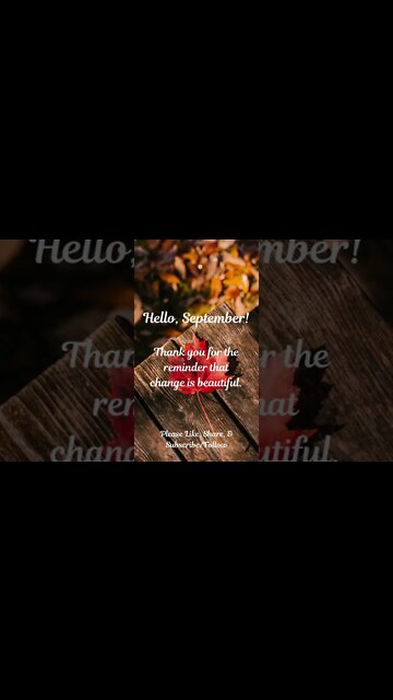 Hello, September!