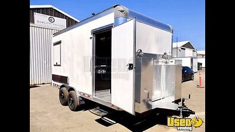 2022 Quality Cargo 8' x 16' Food Concession Trailer with Pro-Fire System for Sale in Washington!