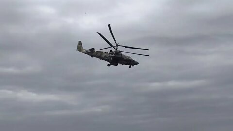 Russian Ka-52 Helicopter Crews Strikes Against Ukrainian Military Facilities & Equipment