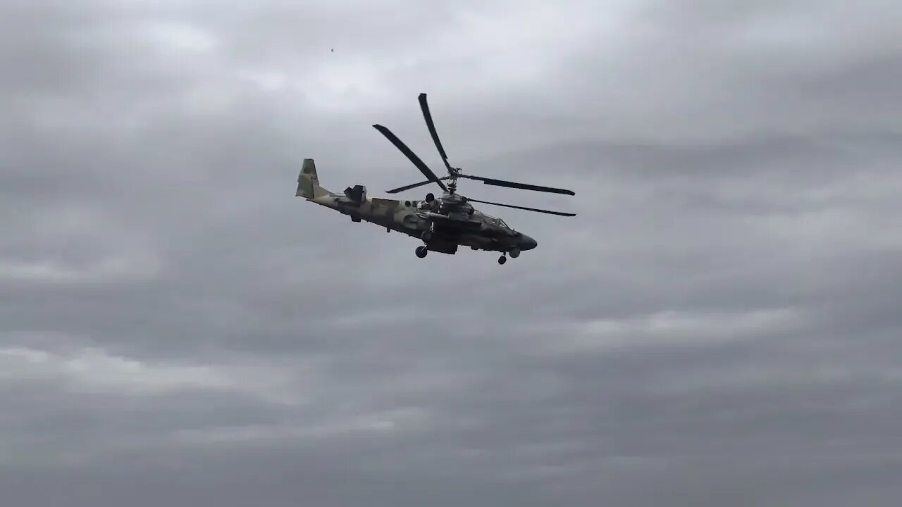 Russian Ka-52 Helicopter Crews Strikes Against Ukrainian Military Facilities & Equipment