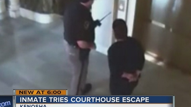 Woman tries to escape custody inside Kenosha County Courthouse