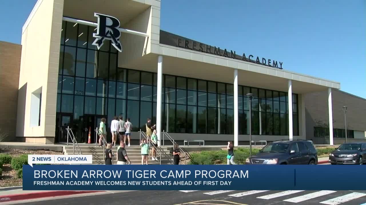 First Broken Arrow Tiger camp held at Freshman Academy