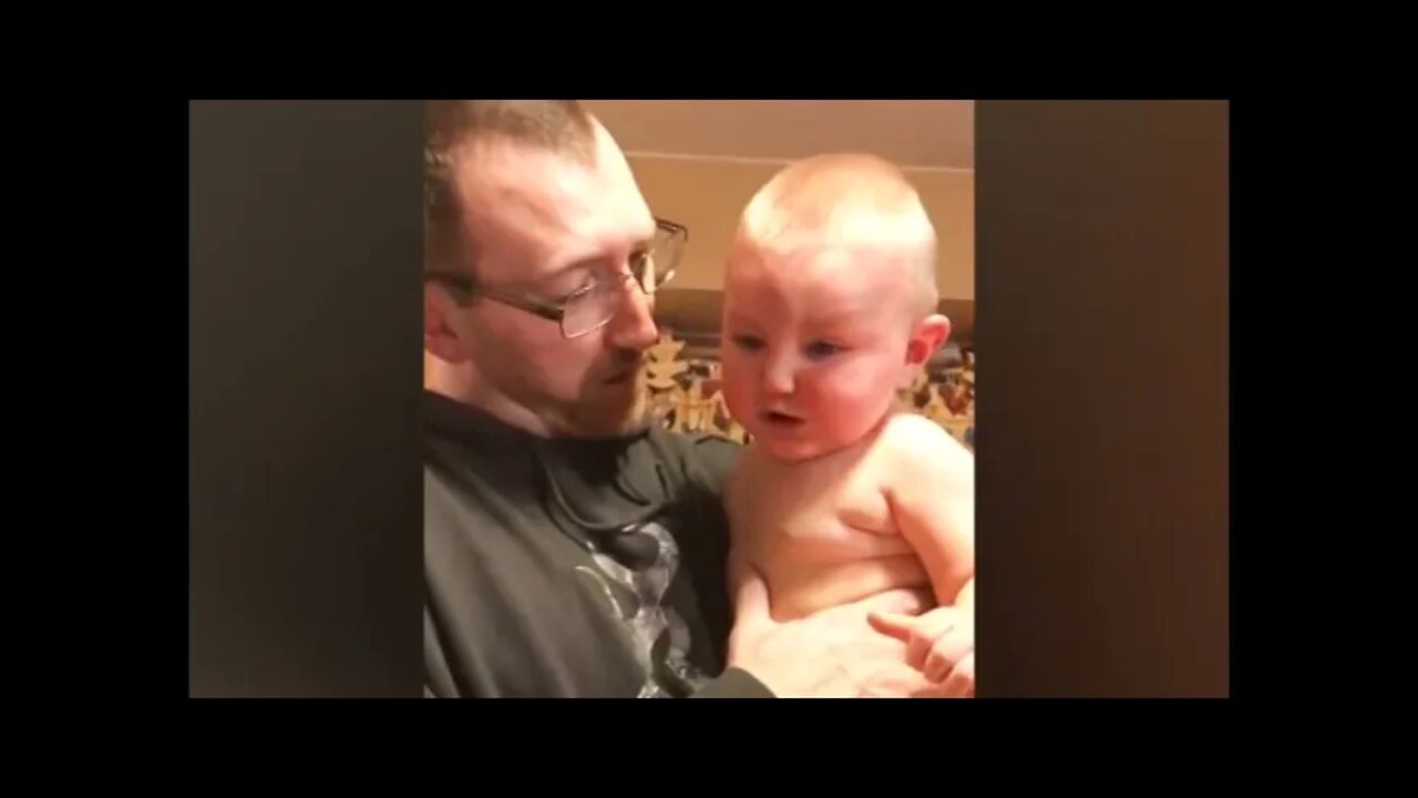 Funny Naughty Baby And Daddy Hilarious Moments