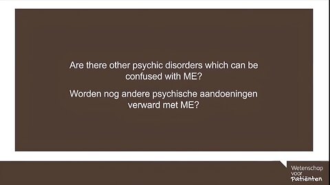 Q: Are there other Psychiatric Disorders, that can be confused with Epidemic M.E.? A: Anxiety Disorders, Somatization Disorder etc... - Leonard Jason (Psychologist)