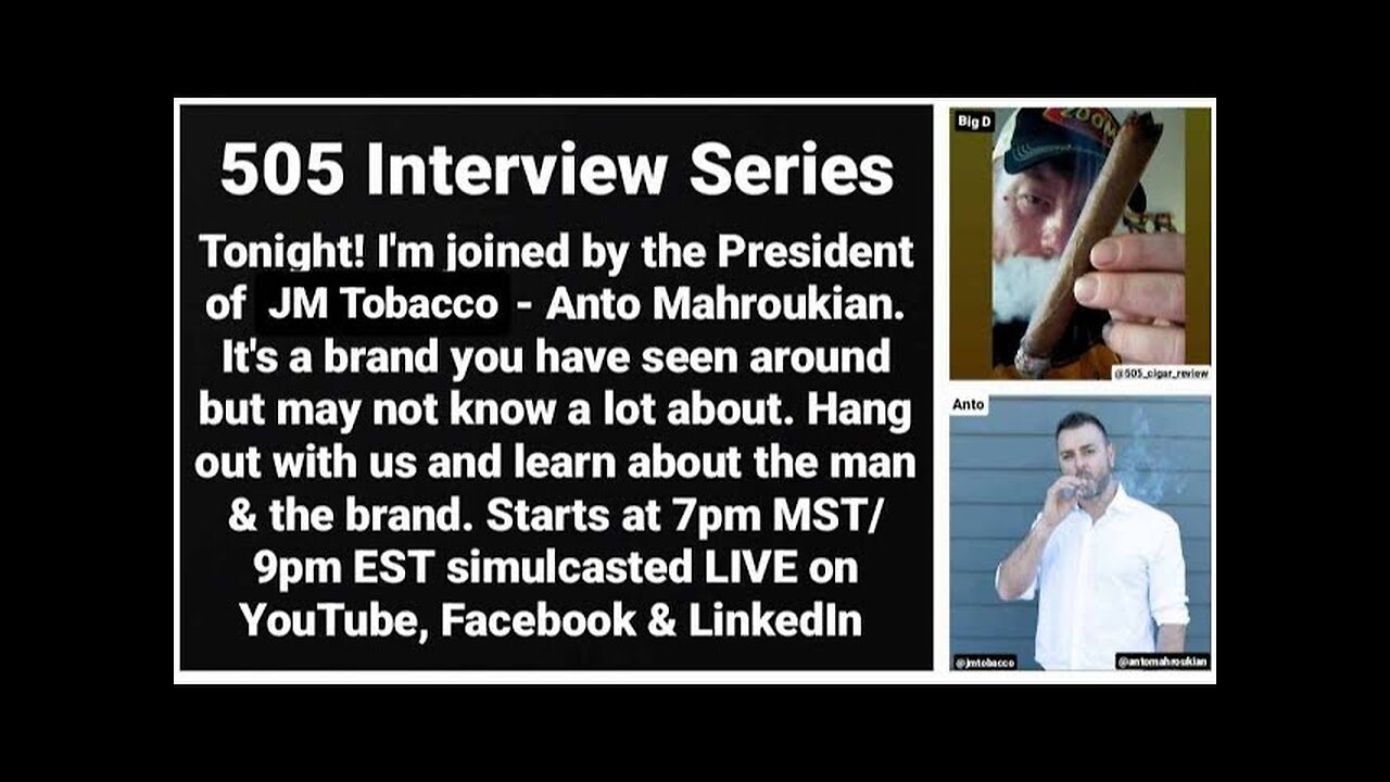 Interview with Anto Mahroukian of JM Tobacco