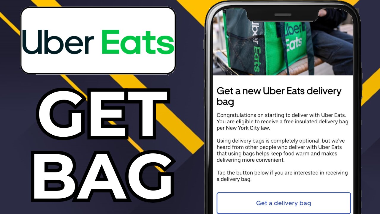 HOW TO GET UBER EATS BAG