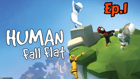 human fall flat[Ep.1]I getting beat my mario w/Tailsly,City,Neko,Max