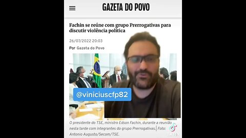 Presidente do TSE recebe grupo de advogados esquerdistas que pedem para compor grupo de trabalho