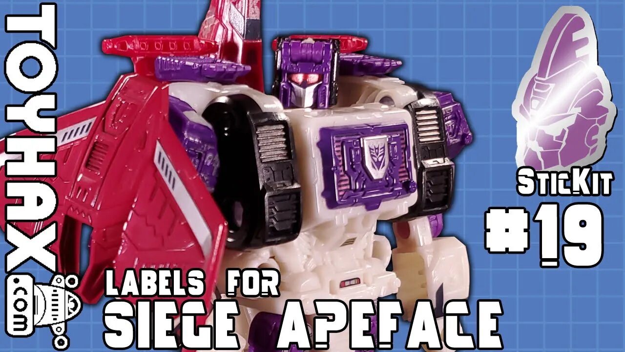 TOYHAX Labels for Siege Apeface | SticKit #19