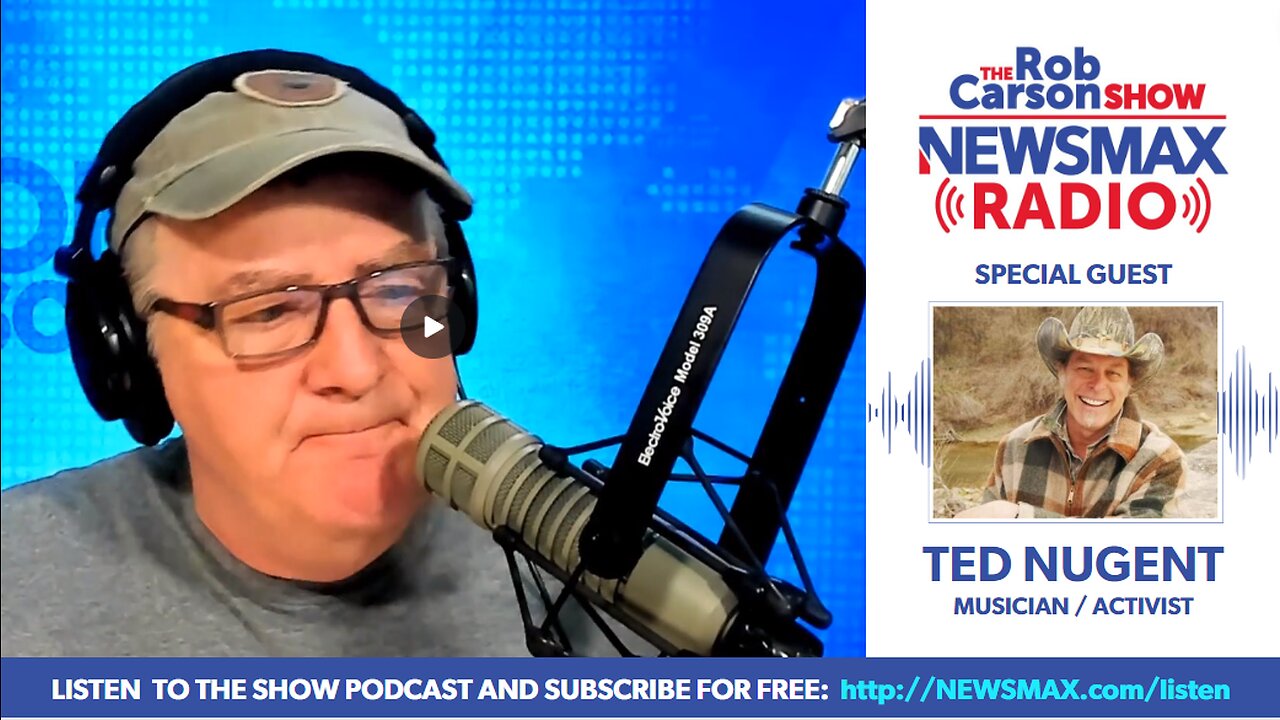 Ted Nugent joins 'The Rob Carson Show' on NEWSMAX Radio | FULL INTERVIEW