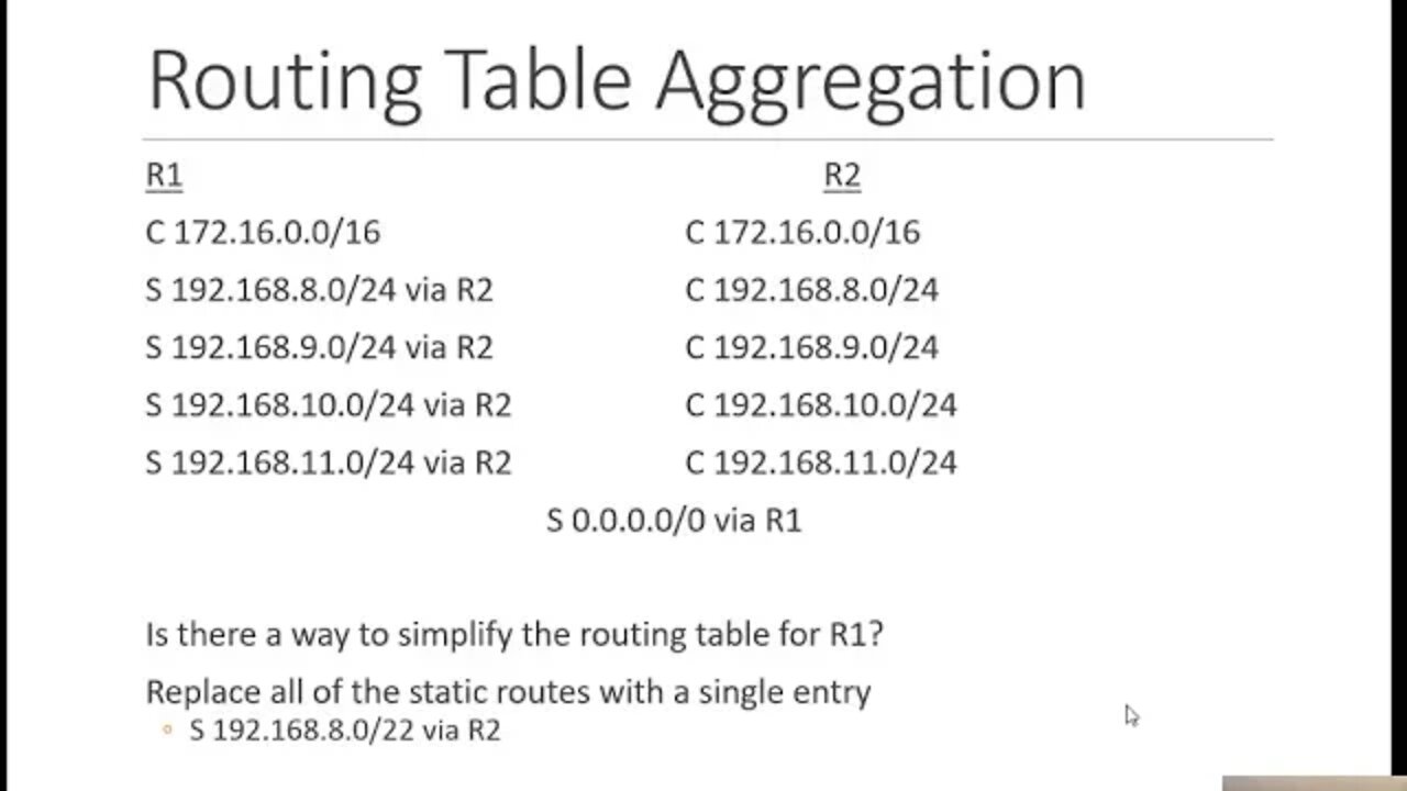 Aggregation - a little review and an example.