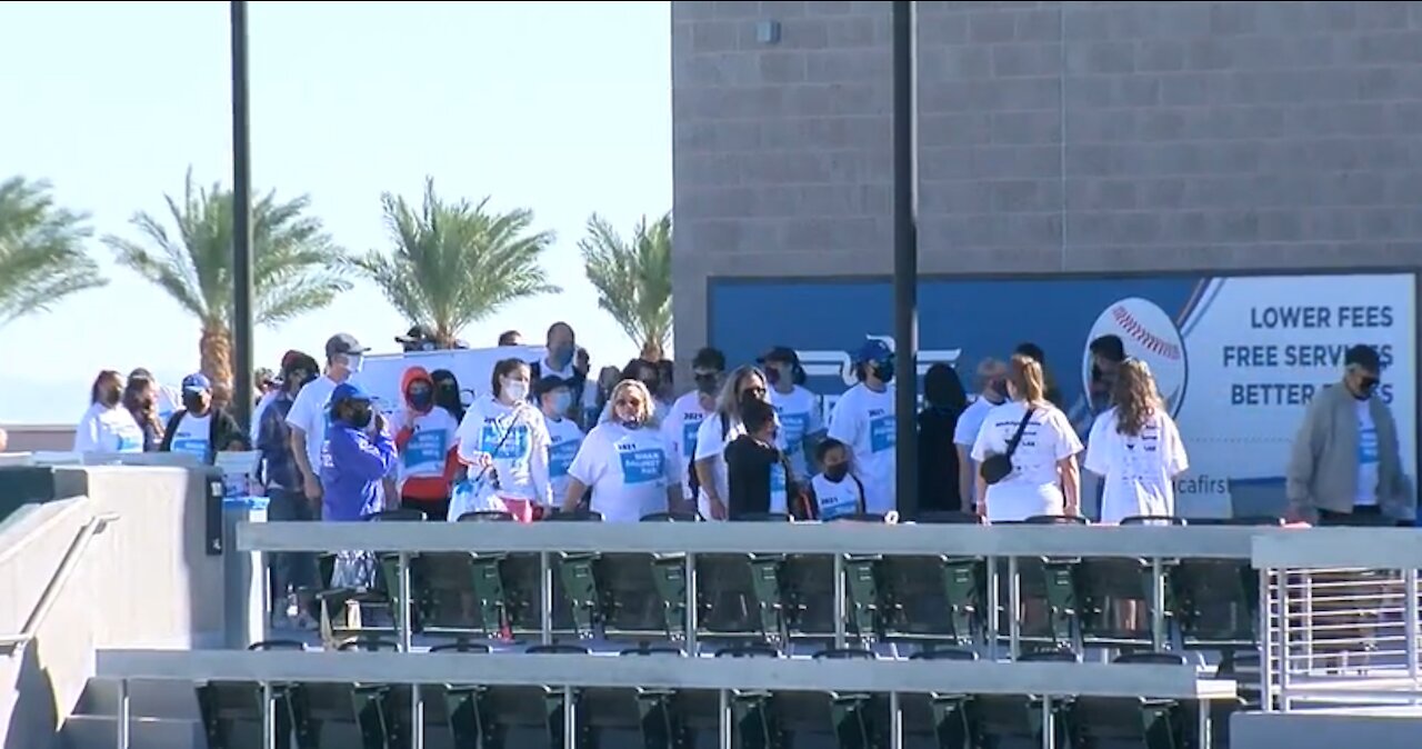 Hundreds 'Walk Against Hate' at Las Vegas Ballpark