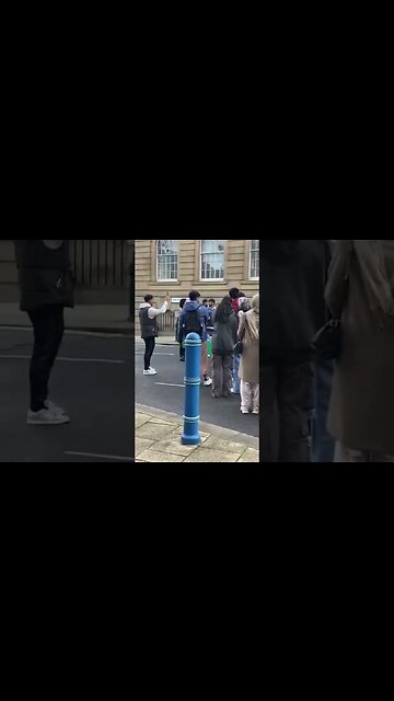 Huddersfield University Palestine protest