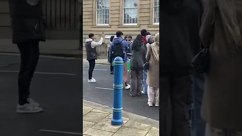 Huddersfield University Palestine protest