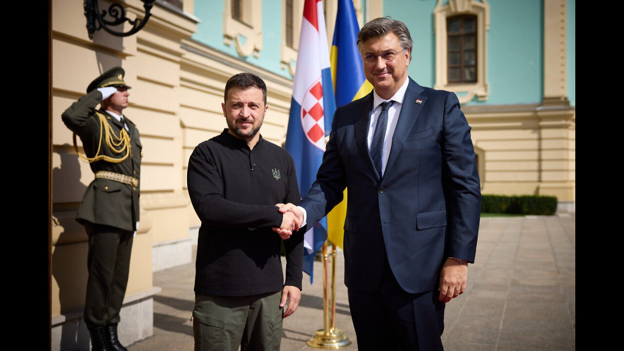 Ukraine's Zelenskyy hosts Croatian prime minister in Kyiv