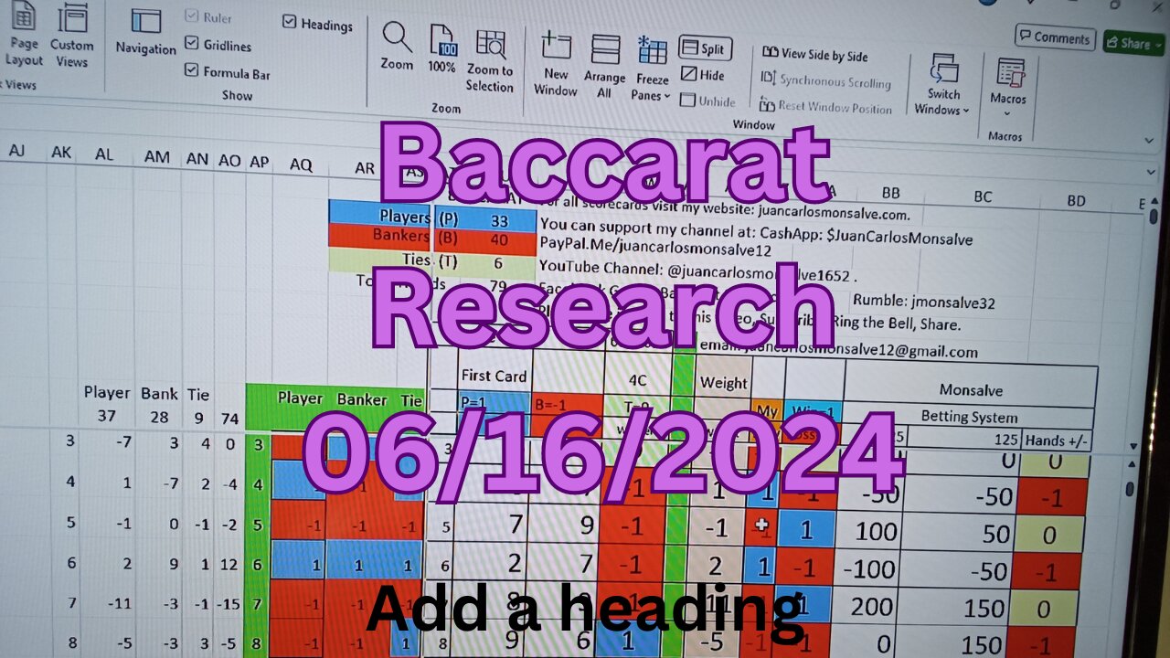 Baccarat Play 06162024: 1 Strategy, 1 Bankroll Management. Baccarat Research.