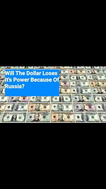 Weaponized the US dollar to fight Russia, only destroy the power of your currency