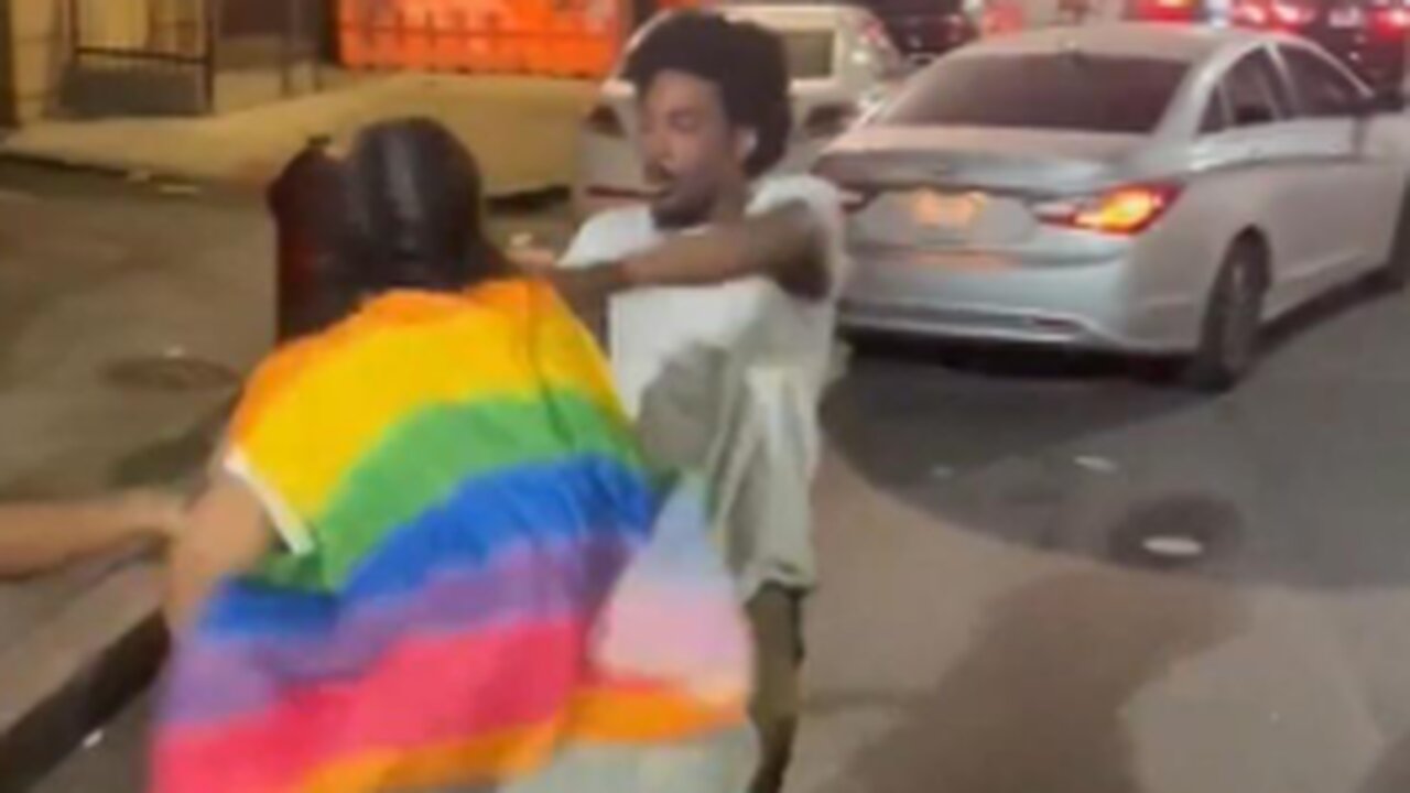 FIGHTING FAGS AT "PHILIDELPHIA PRIDE" DOING SOMETHING THEY CAN BE "PROUD" OF.