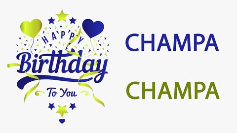 Happy Birthday to Champa - Hindi Birthday Wish From Birthday Bash