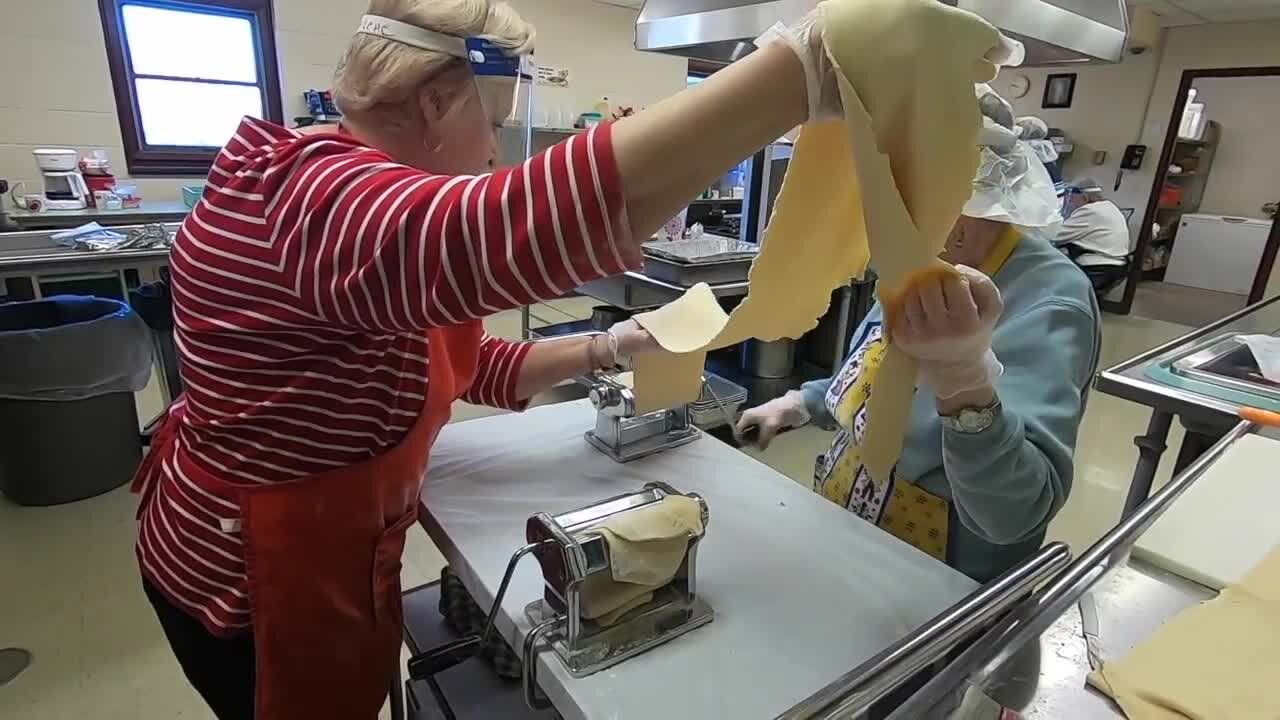 They are on a mission to make pierogi at St. Frances of Assisi Church in Hamburg