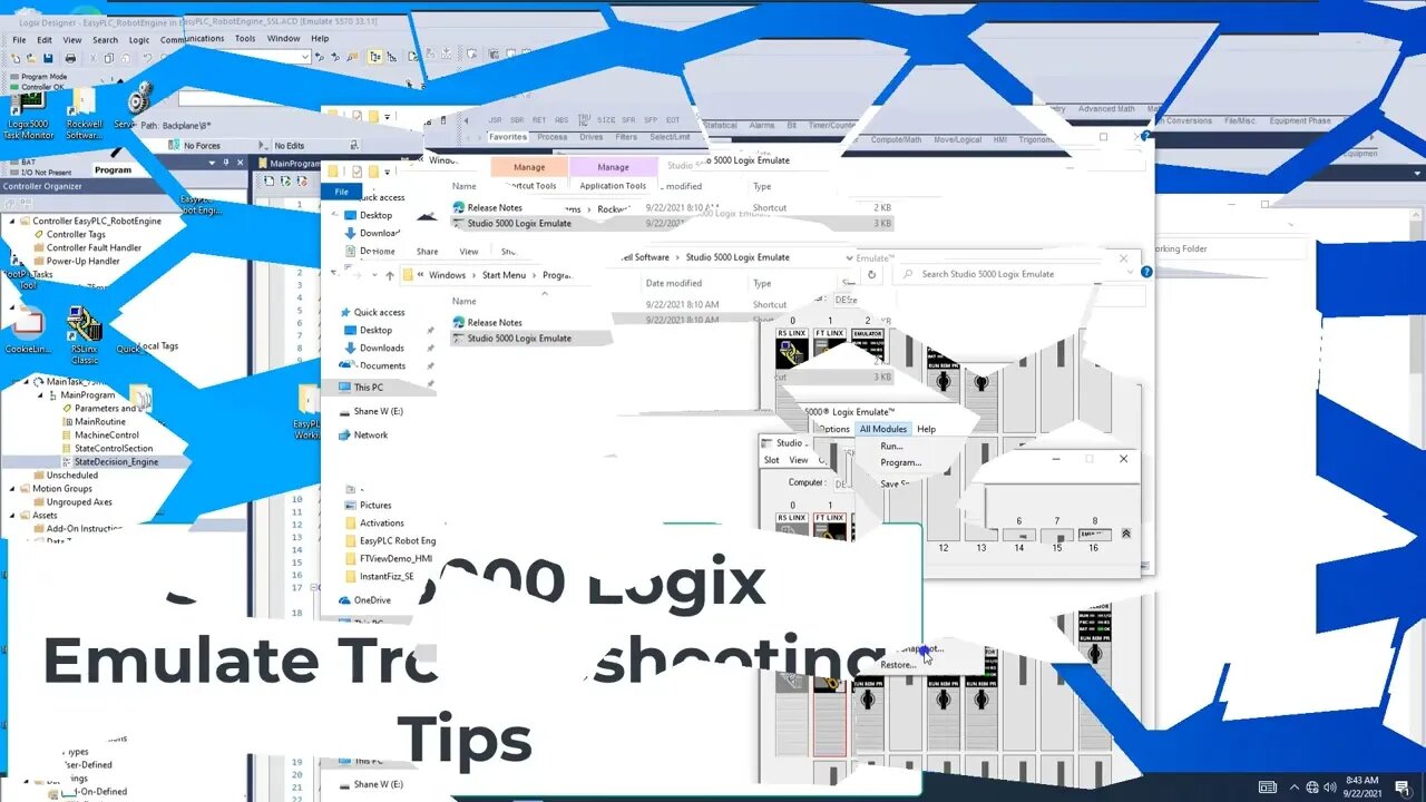 Troubleshooting Studio 5000 Logix Emulate Tips