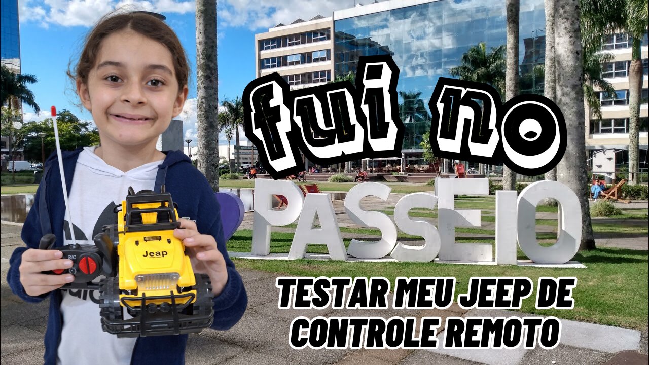 FUI NO PASSEIO TESTAR MEU JEEP DE CONTROLE REMETO