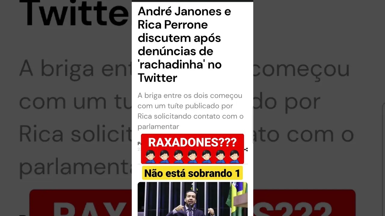 DENÚNCIA DE RACHADINHA CONTRA ANDRÉ JANONES! POLÍTICA CORRUPÇÃO RAXADINHA PT ESQUERDA