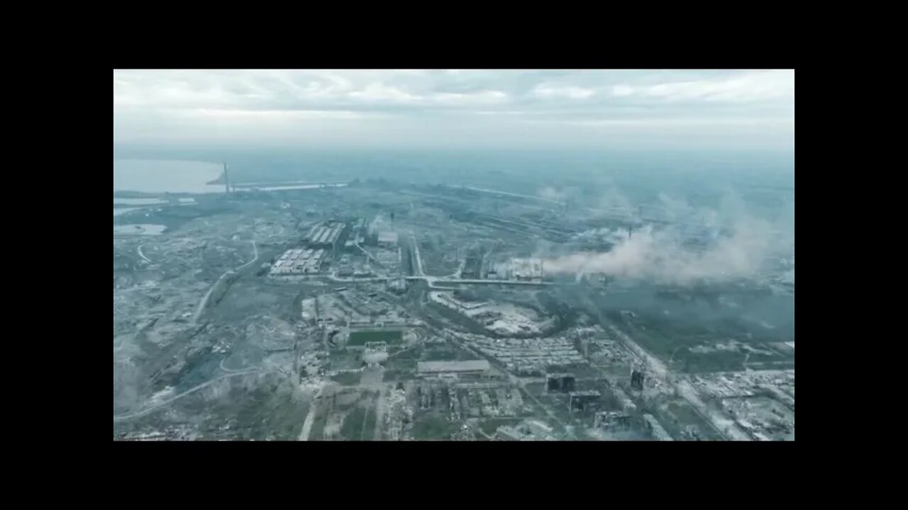 Azovstal Bombing Filmed From A Drone