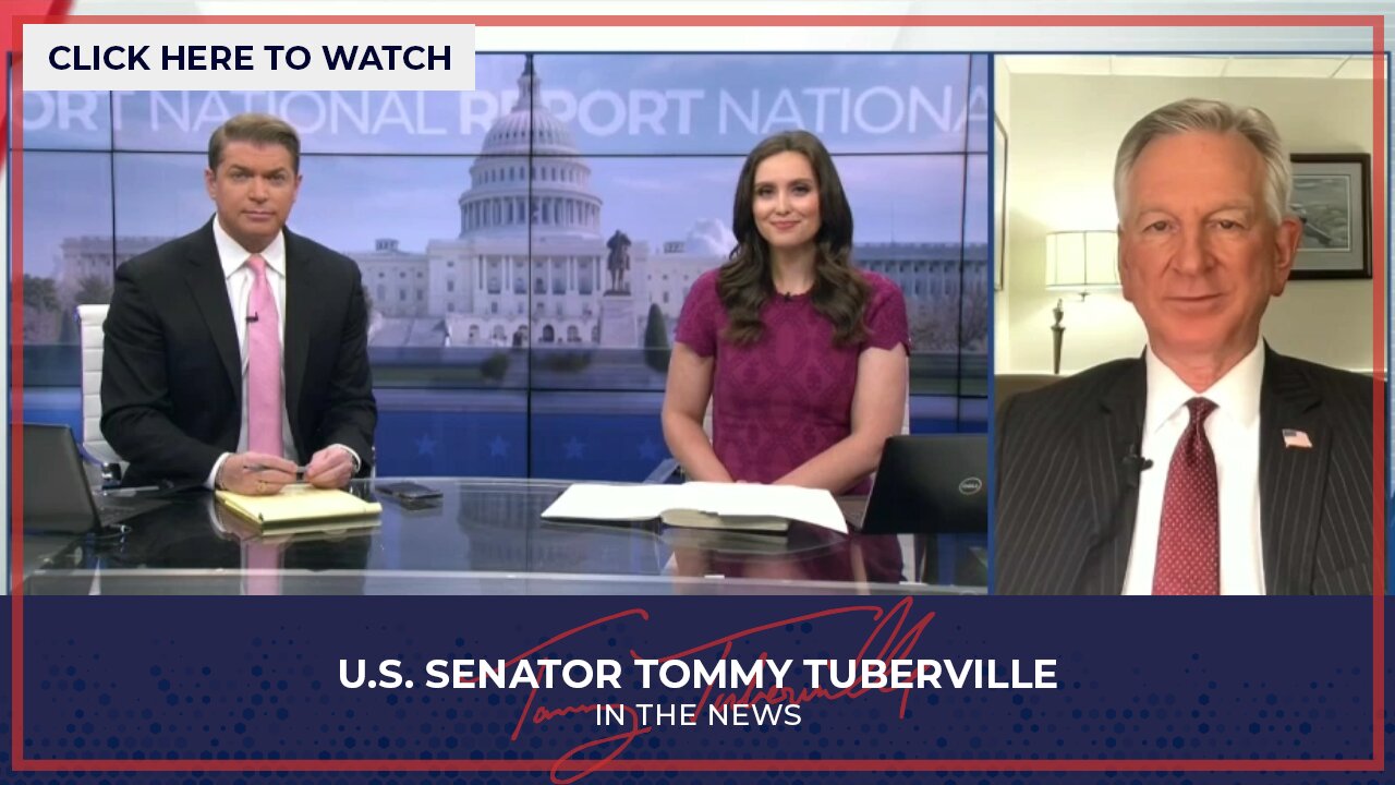 Senator Tuberville joins National Report to Discuss Refusal to Support Democrat Legislation