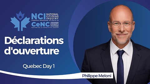 Remarques Préliminaires: Philippe Meloni | Jour un à Québec | CeNC