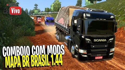 🔴 LIVE - ETS2 MAPA BR BRASIL MULTPLAYER COM MODS BRASILEIROS EURO TRUCK SIMULATOR 2 1.44